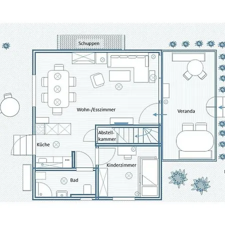 Nyaraló Glammseehaus Ulla Comfortable *
